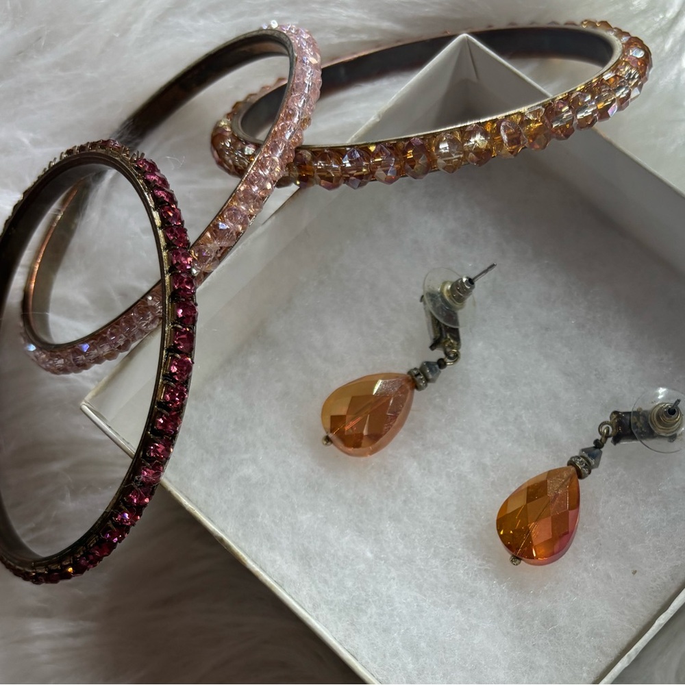 Bracelet Stack And Matching Earrings - image 4
